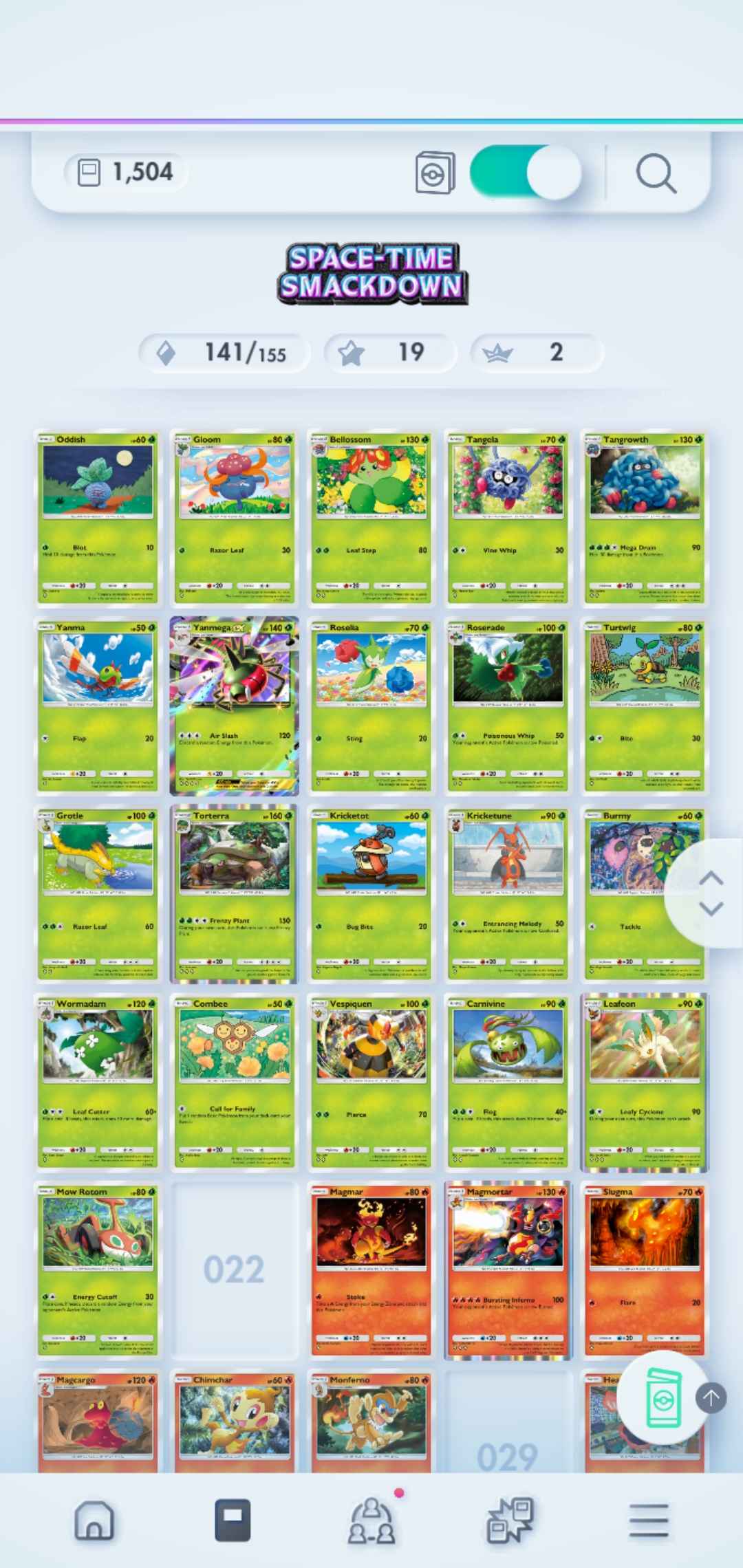 Pokémon TCG Pocket: LvL. 28 | 1500+ Cards | 5 Crown Cards + 3 Immersive Cards | Mewtwo Crown, Mew Crown, 2 x Palkia Crown & Dialga Crown EX | Mewtwo Immersive & 2 x Dialga Immersive