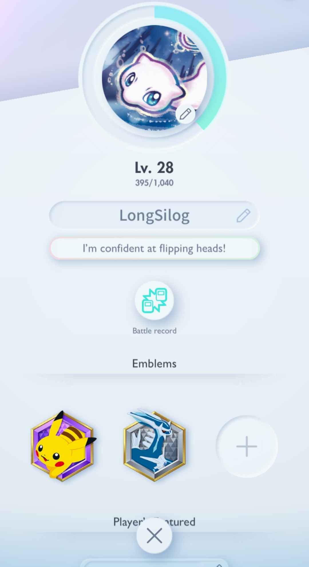 Pokémon TCG Pocket: LvL. 28 | 1500+ Cards | 5 Crown Cards + 3 Immersive Cards | Mewtwo Crown, Mew Crown, 2 x Palkia Crown & Dialga Crown EX | Mewtwo Immersive & 2 x Dialga Immersive