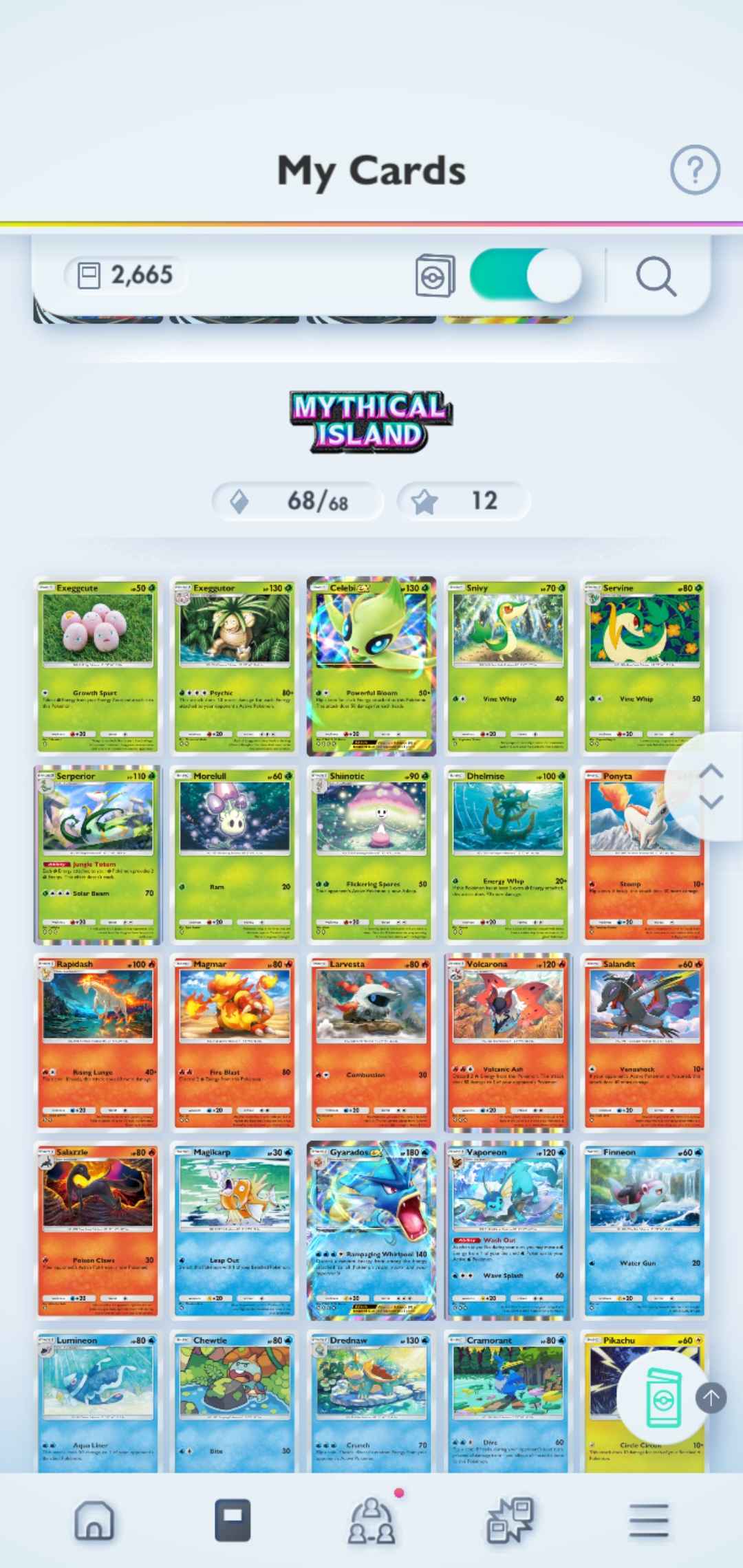 Pokémon TCG Pocket: LvL. 34 | 2600+ Cards | 2 Crown Cards + 8 Immersive Cards | Charizard & Dialga Crown EX | Charizard, Pikachu, Mewtwo, Celebi & Palkia Immersive