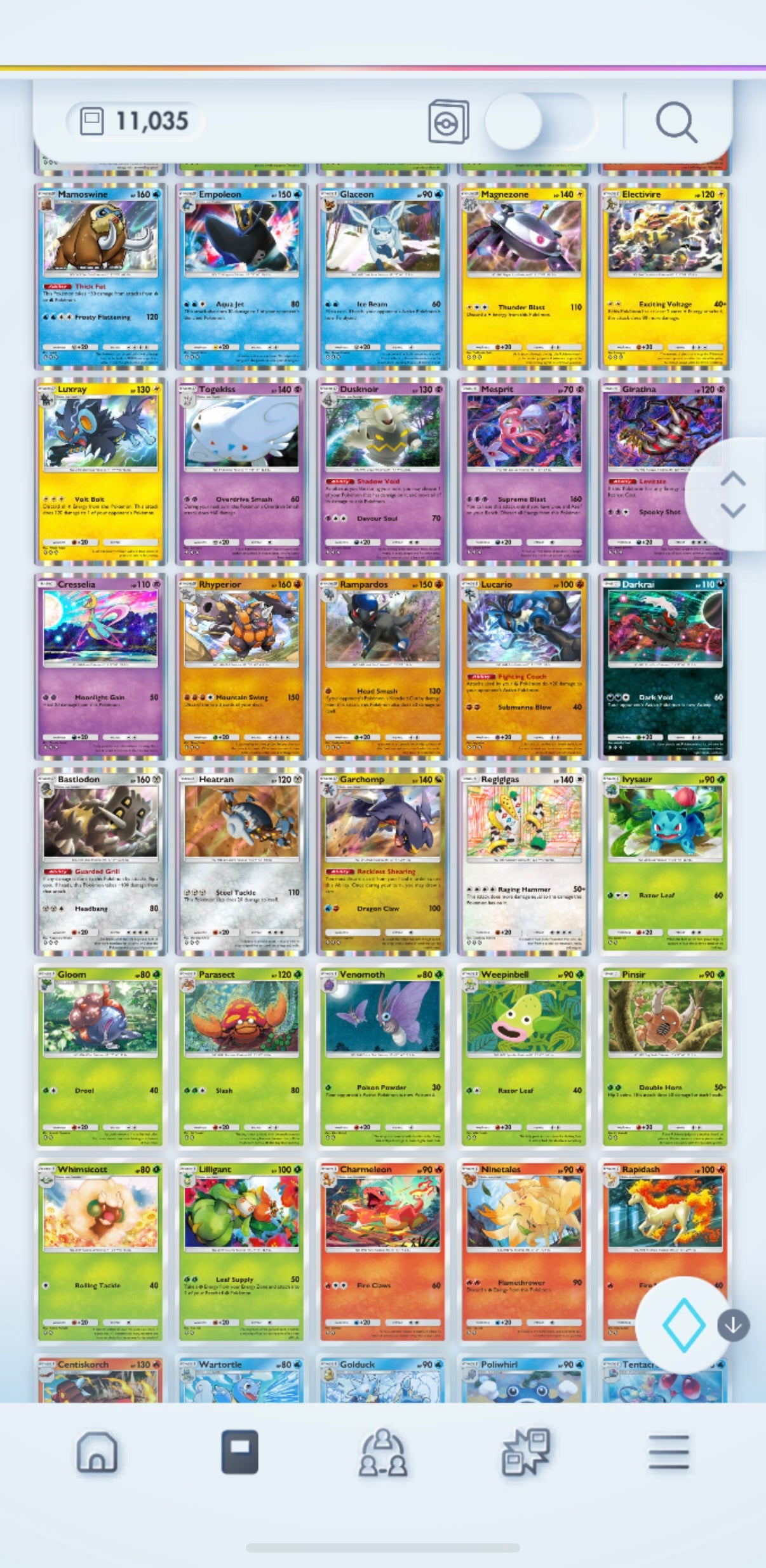 Pokémon TCG Pocket: LvL. 50 | 11,000+ Cards | 7 Crown Cards + 29 Immersive Cards | Darkrai EX, Gyarados EX, Celebi EX