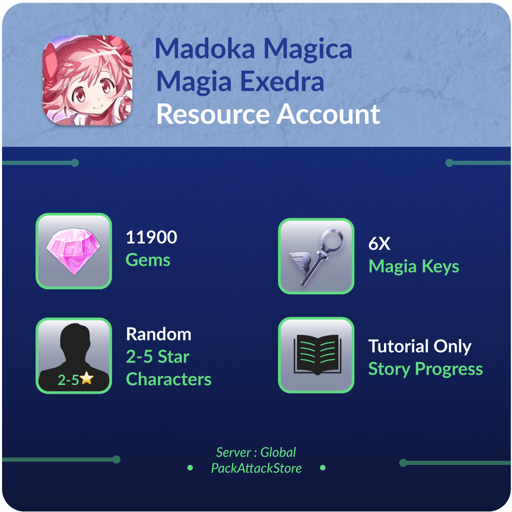 Madoka Magica Magia Exedra - Resource Accounts