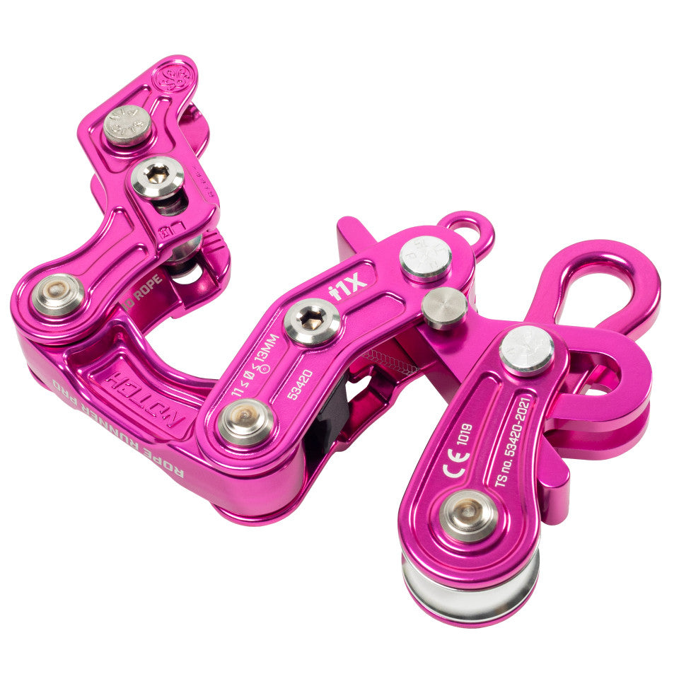 Rope Runner Pro Work Postioning Device Fuchsia