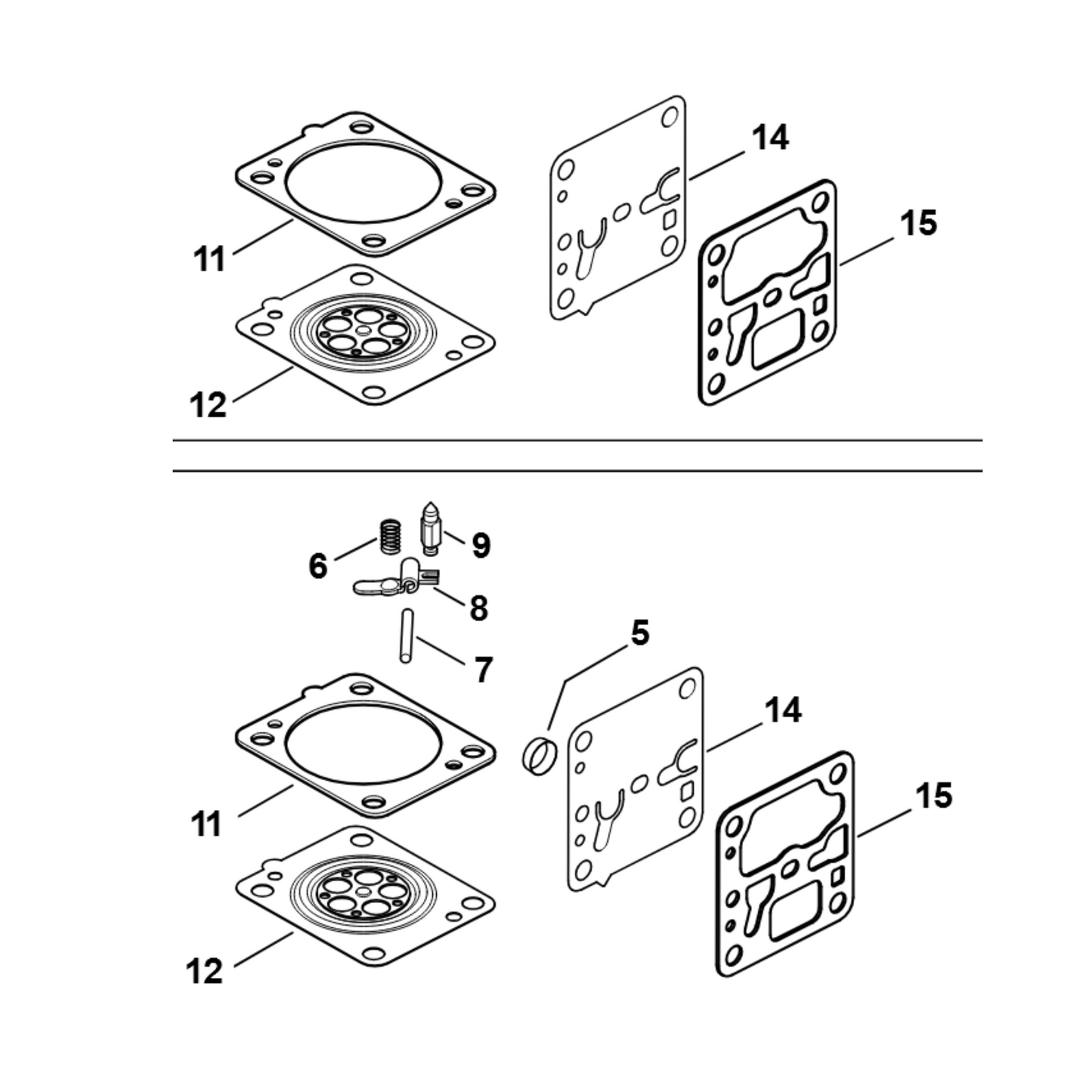 Carburettor Kit for Stihl FS94 CE, FS94 RCE Brushcutters