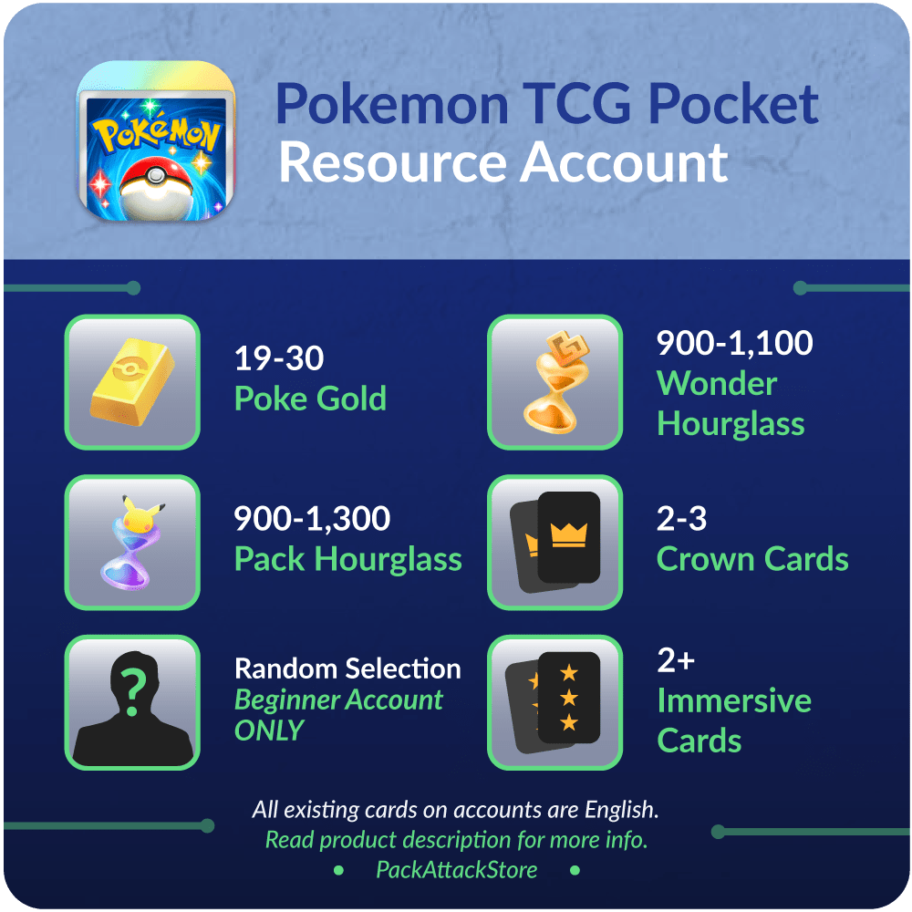 Pokemon TCG Pocket - Resource Accounts