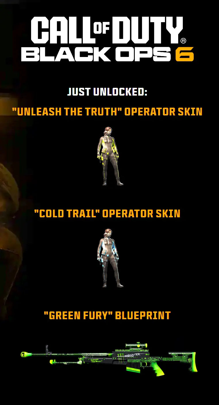 Call of Duty Black Ops 6 | Monster Energy Complete Set - 7/11, Stater Bros, Circle K