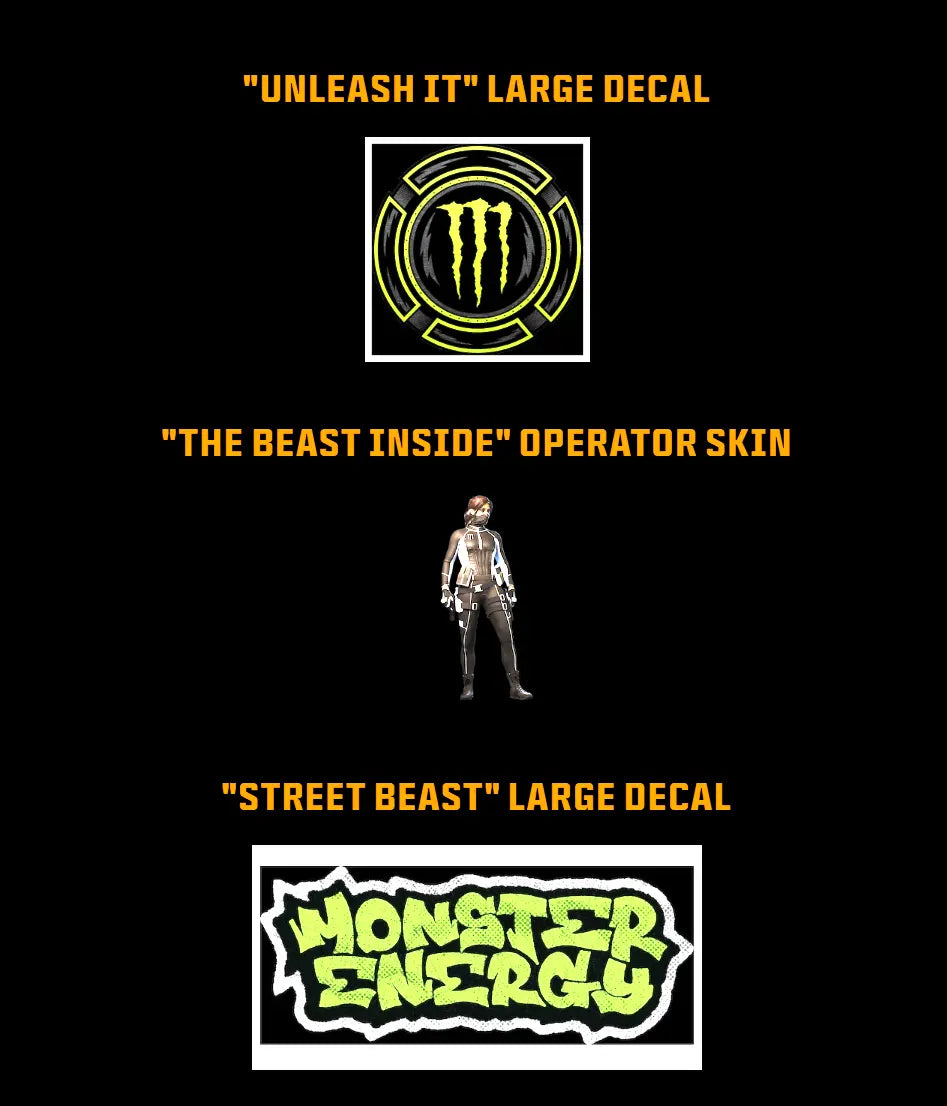 Call of Duty Black Ops 6 | Monster Energy Complete Set - 7/11, Stater Bros, Circle K
