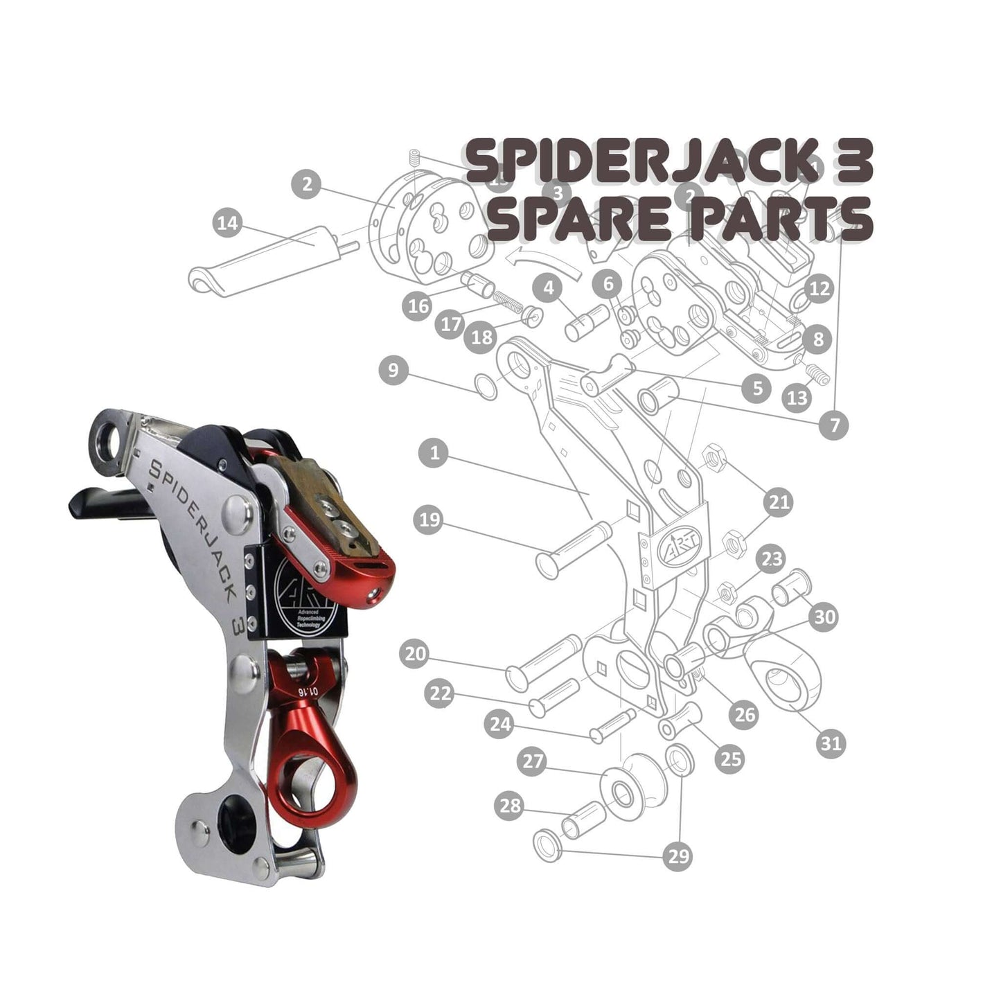 Spiderjack 3 Spare Parts