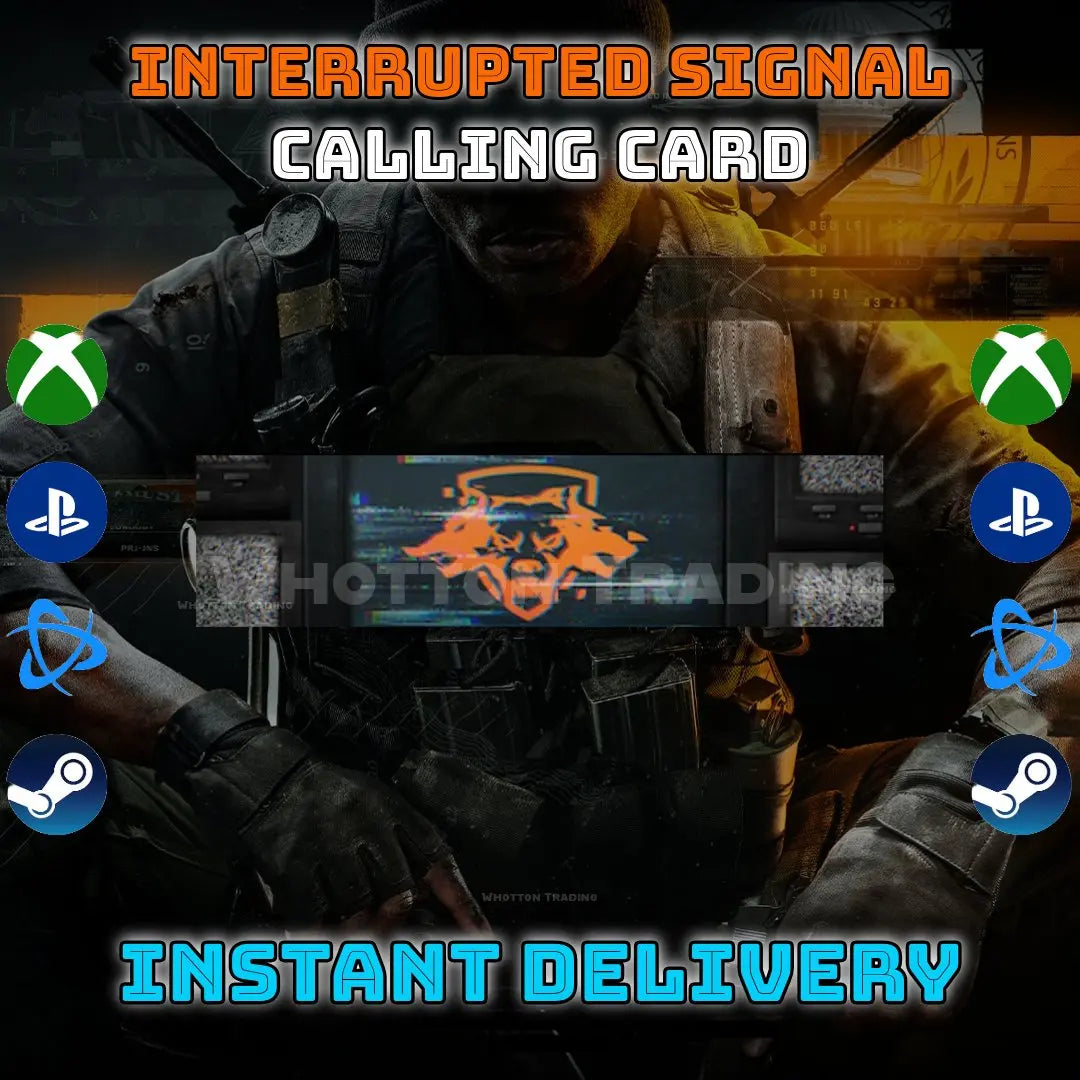 Call of Duty Black Ops 6 | Asda  Interrupted Signal Calling Card
