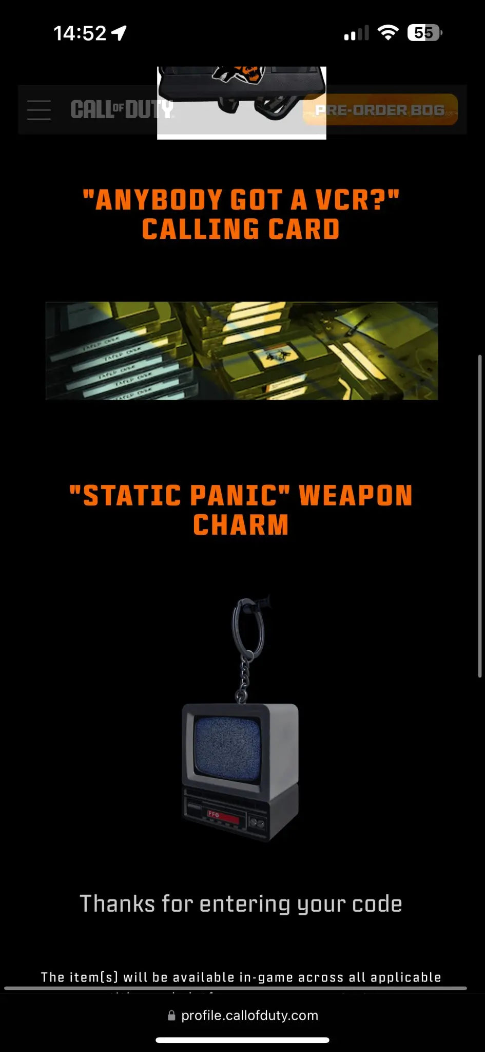 Call of duty Black Ops 6 - Papa Johns - 3 In-Game Item Bundle