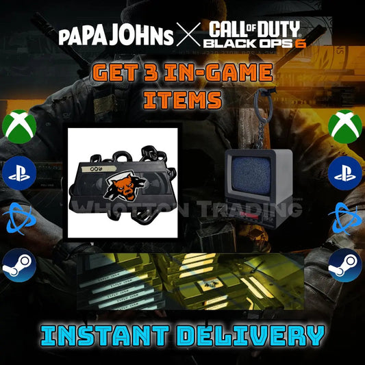 Call of duty Black Ops 6 - Papa Johns - 3 In-Game Item Bundle