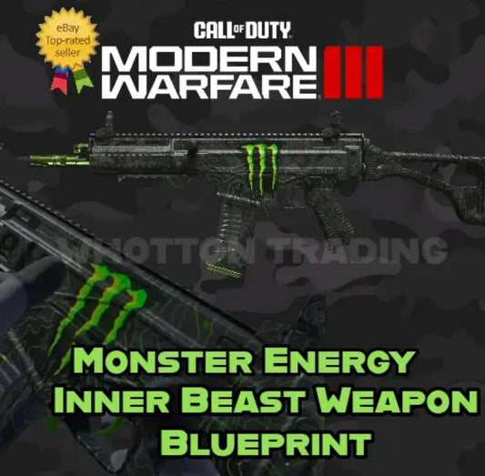 CALL OF DUTY MODERN WARFARE 3 MONSTER ENERGY - INNER BEAST BLUEPRINT COD MW3