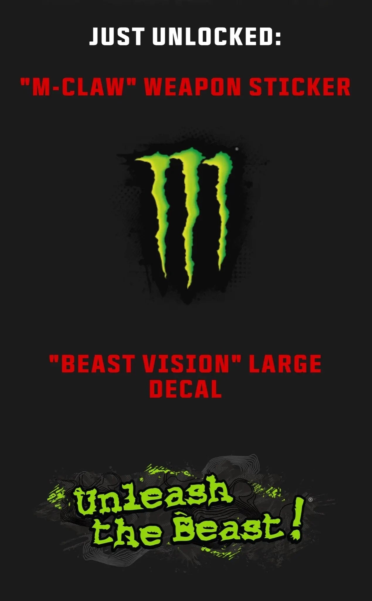 Call of Duty Modern Warfare 3 | Monster Energy Sticker and Decal Set