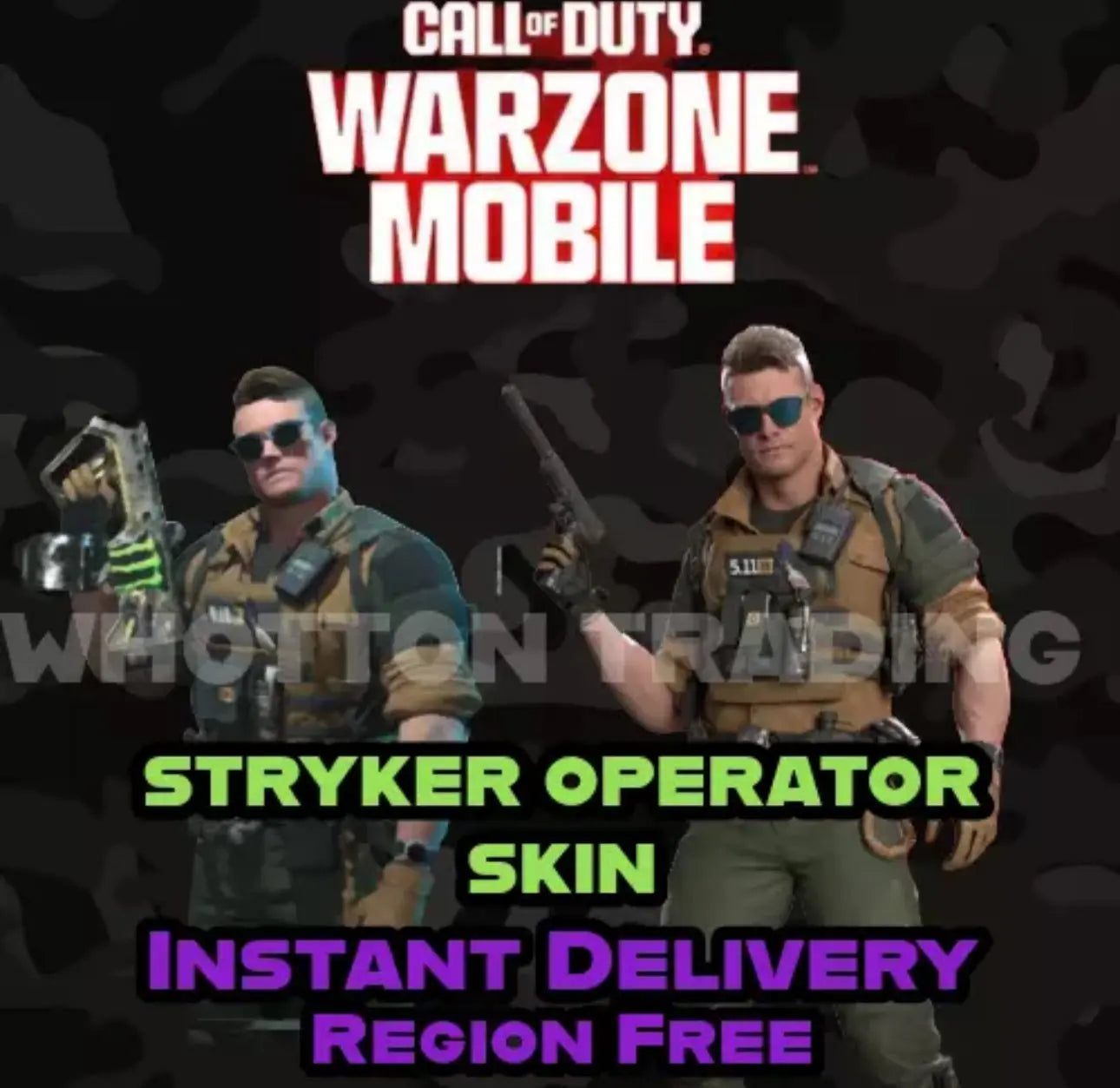 CALL OF DUTY WARZONE MOBILE OPERATOR SKIN "STRYKER"