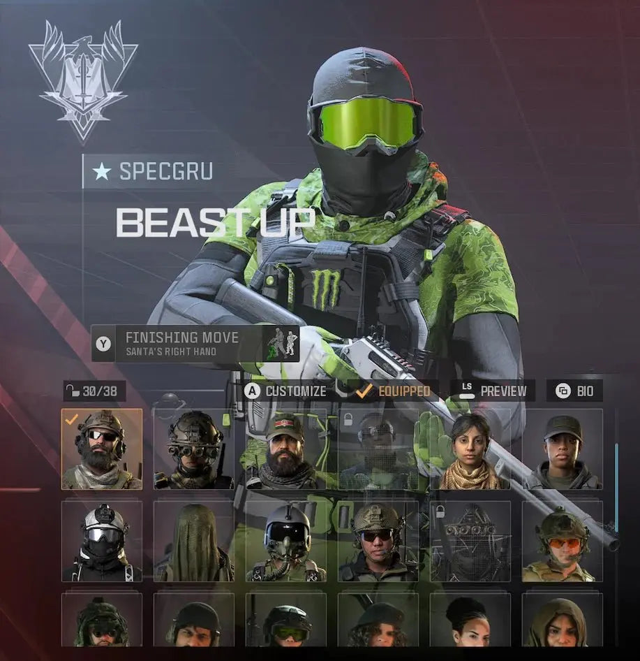 CALL OF DUTY x MONSTER ENERGY FULL SET BUNDLE