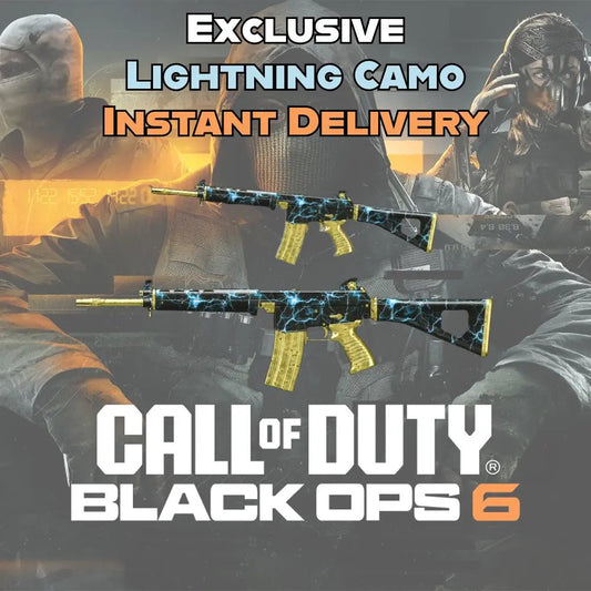 Exclusive Call of Duty Gold Lightning Weapon Camo – Black Ops 6