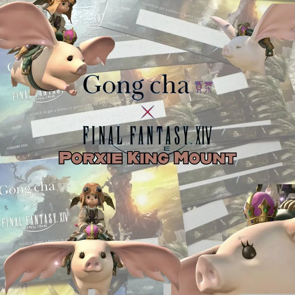 Final Fantasy XIV FFXIV Dawn Trail | Gong Cha  | Porxie King | Mount