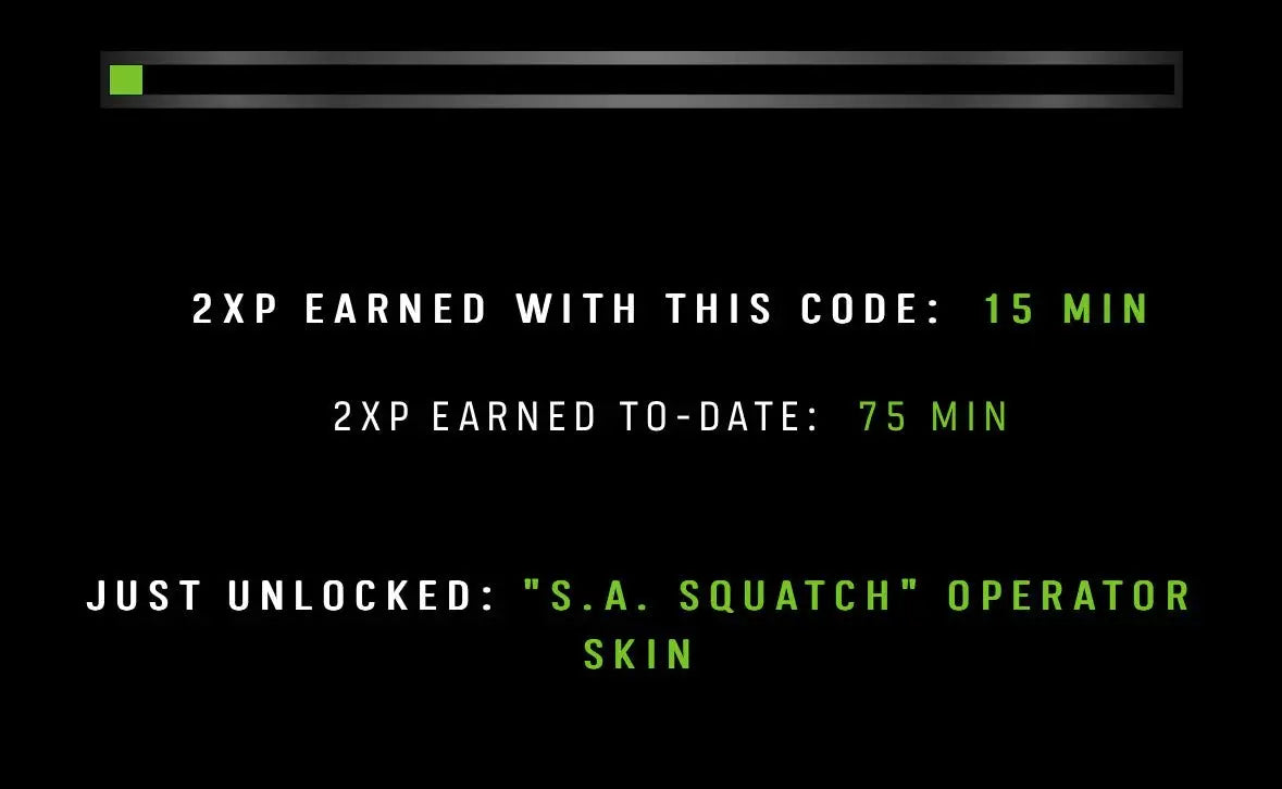 Call of Duty MW3 / MW2 Jack Link’s Full Set  |  Sasquatch Skin + + 2XP Tokens | GLOBAL