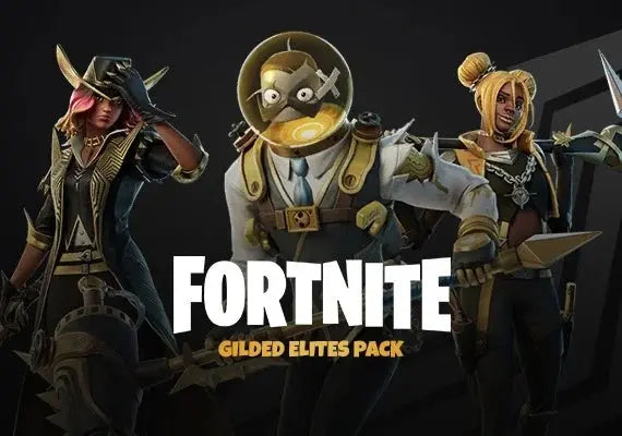 Fortnite Gilded Elites Pack - Gunslinger Calamity, The Goldfish & Lustrous Luxe Outfits + LEGO Styles, 3 Back Blings & 3 Pickaxes - Global Digital Code - PC/PS/Xbox