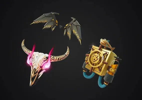 Fortnite Gilded Elites Pack - Gunslinger Calamity, The Goldfish & Lustrous Luxe Outfits + LEGO Styles, 3 Back Blings & 3 Pickaxes - Global Digital Code - PC/PS/Xbox