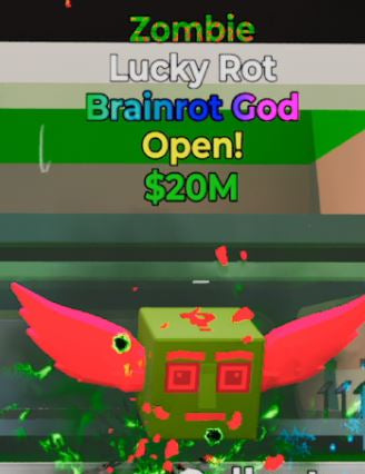 Lucky Rot Brainrot God Zombie - Steal the Brainrot