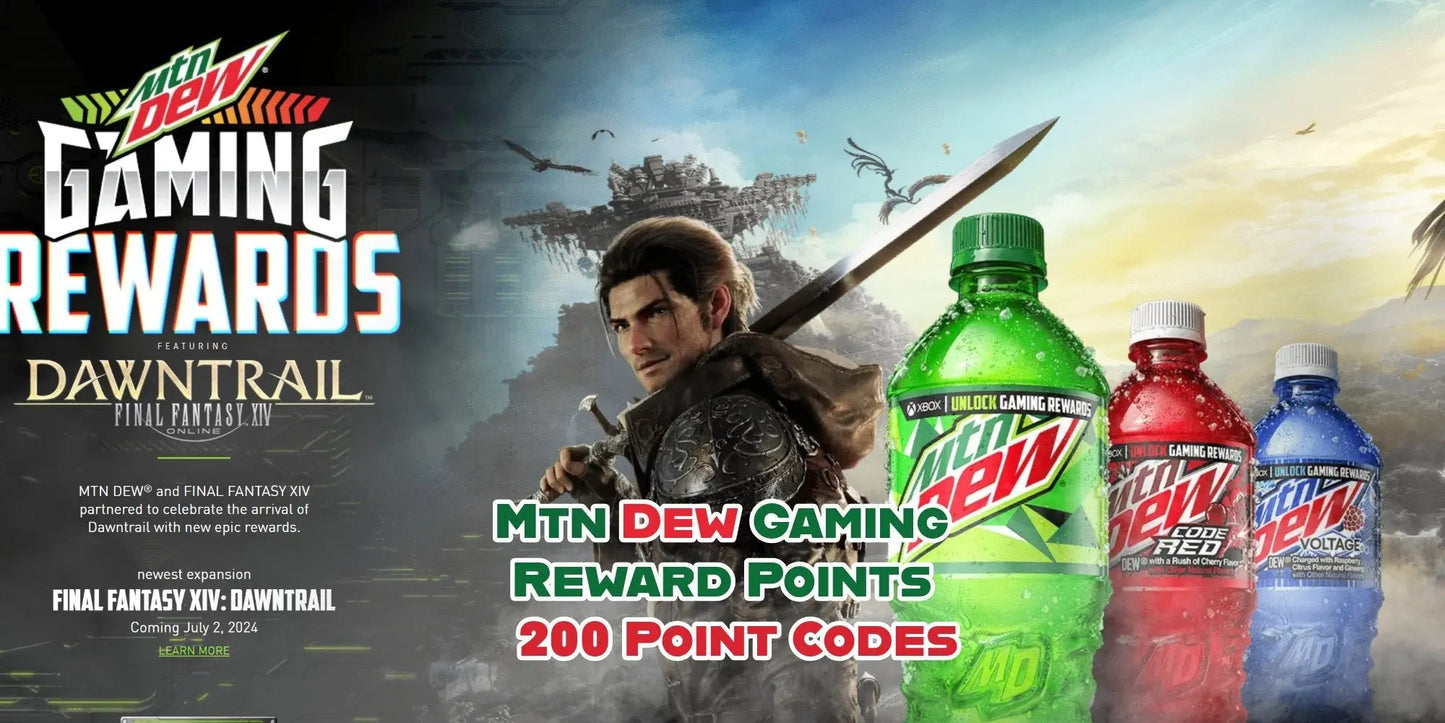 MTN DEW GAMING REWARD 100 POINTS Single Code