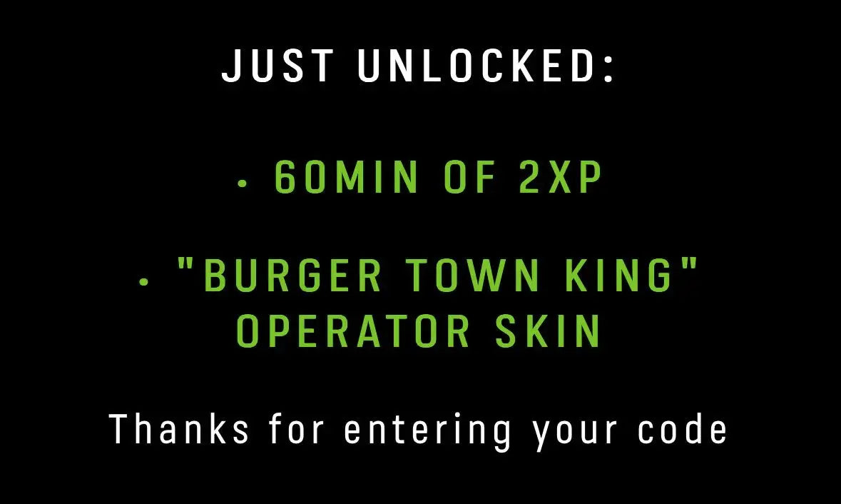 Original MW2 / MW3 Burger Town / King Skin