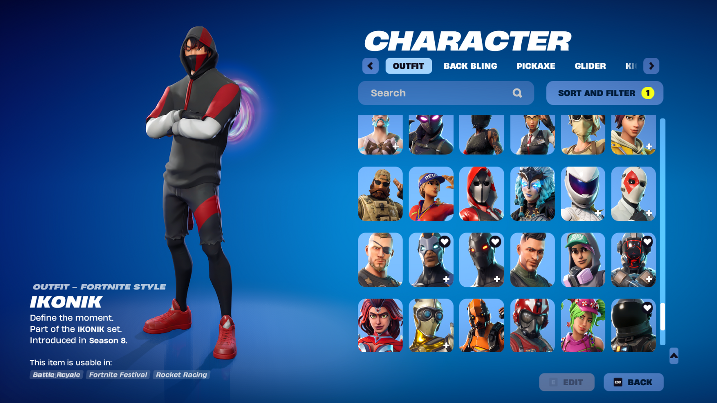 fortnite acc og galaxy ikonik reaper