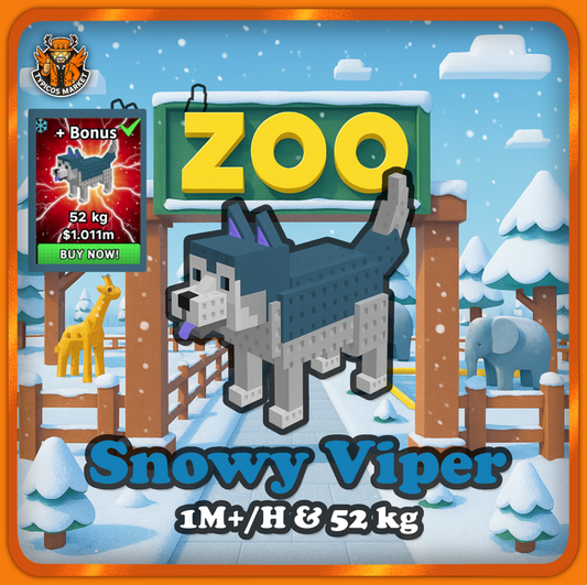 [Build A Zoo] - Snowy Viper [1M+/H Making!]