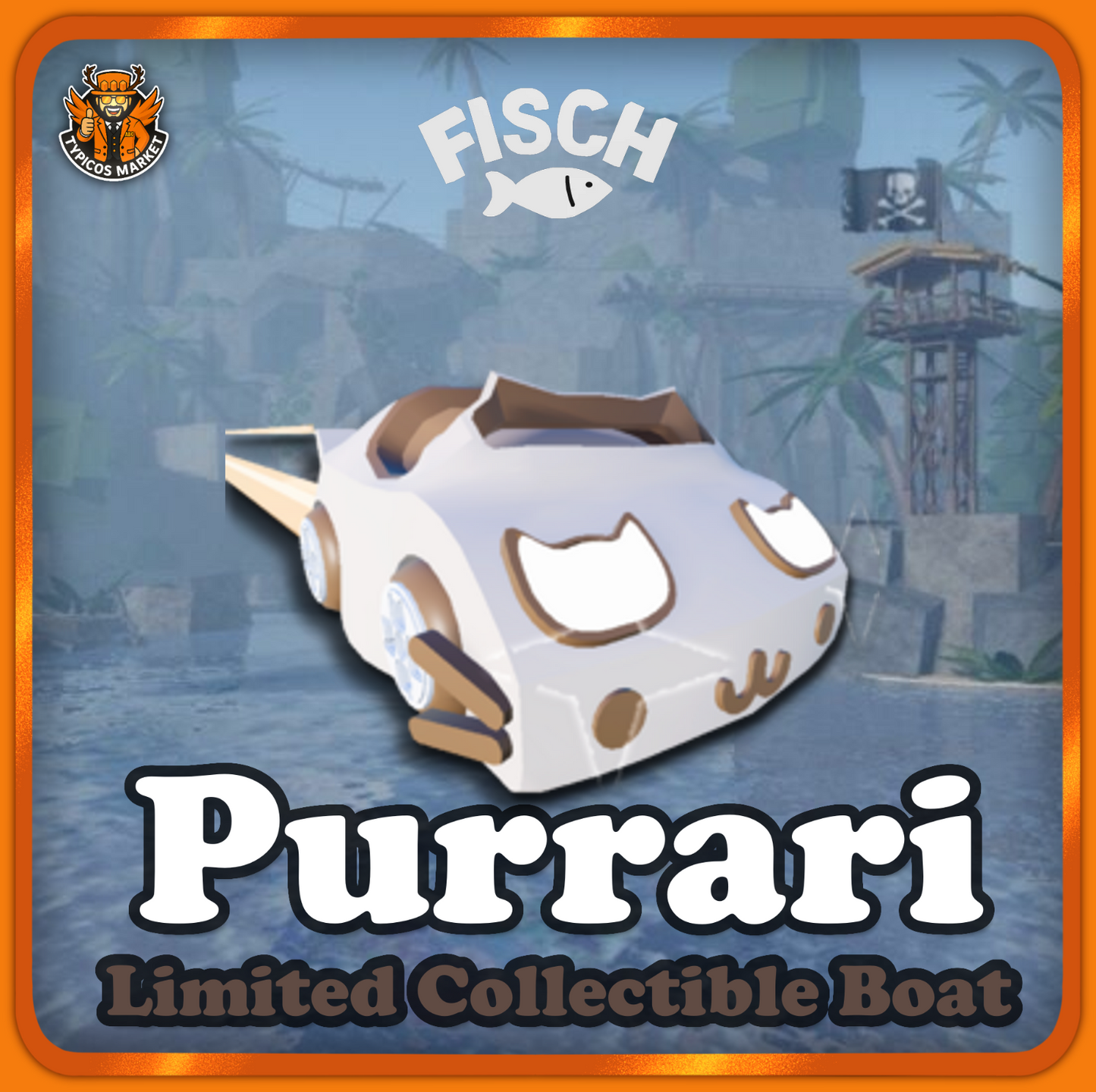 [FISCH]  Purrari Limited Collectible Rare Boat