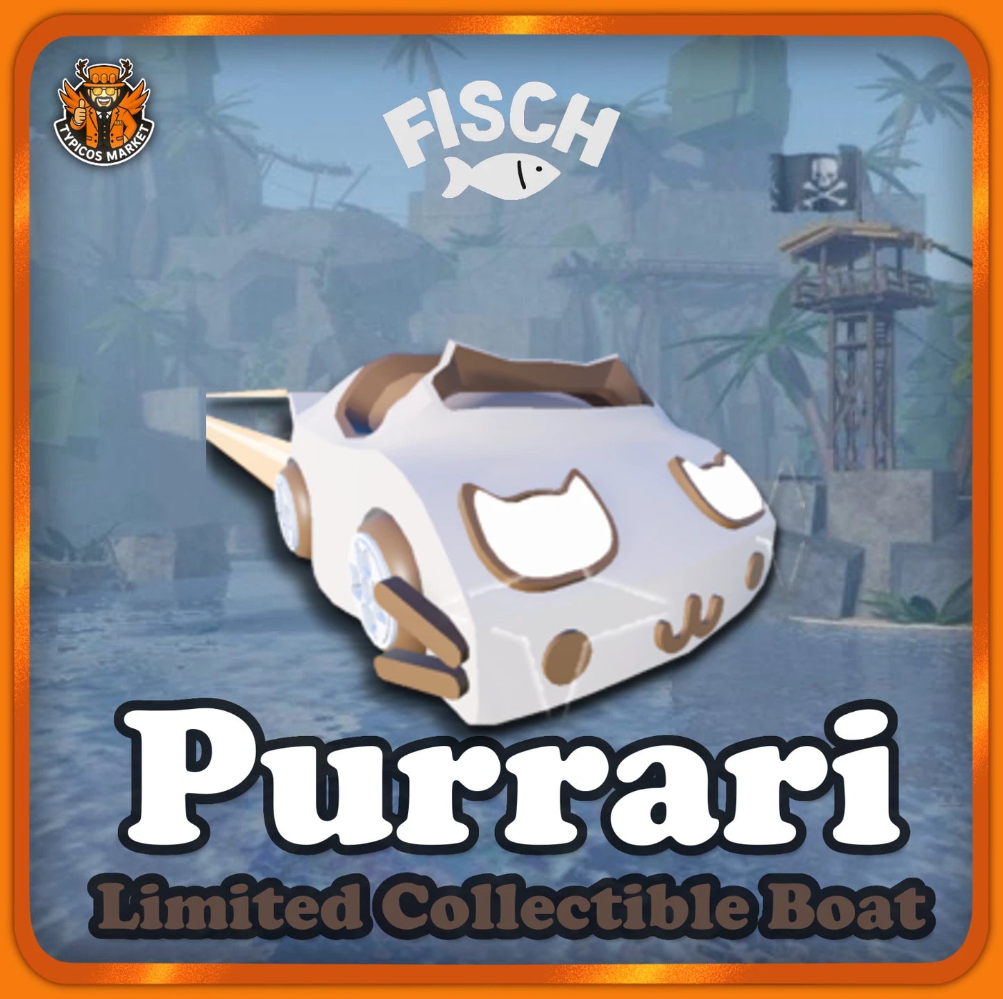 [FISCH]  Purrari Limited Collectible Rare Boat