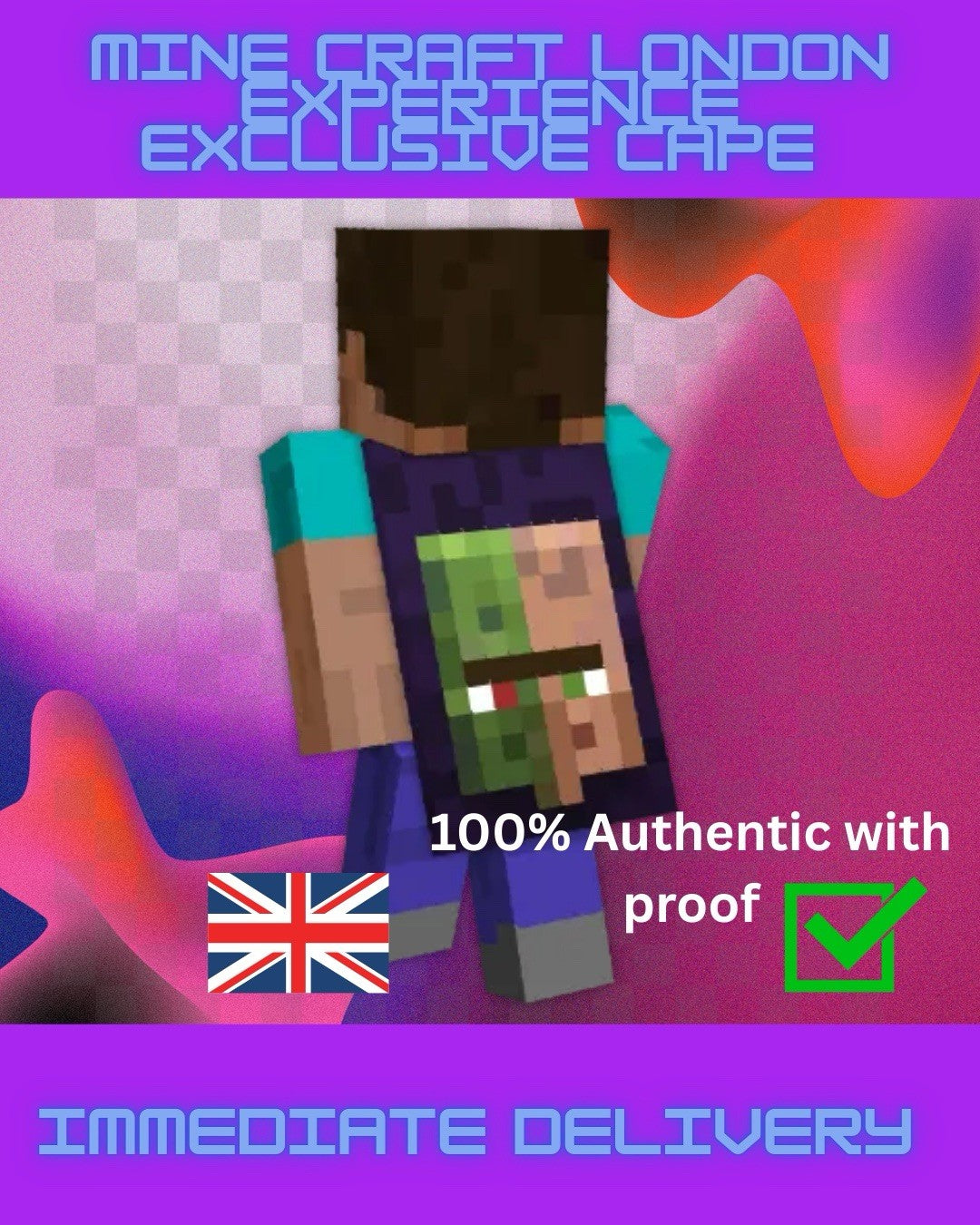 Official London Minecraft Experience Cape Code - With Instant Delivery 2025 !