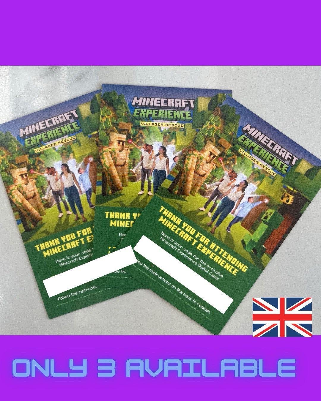 Official London Minecraft Experience Cape Code - With Instant Delivery 2025 !