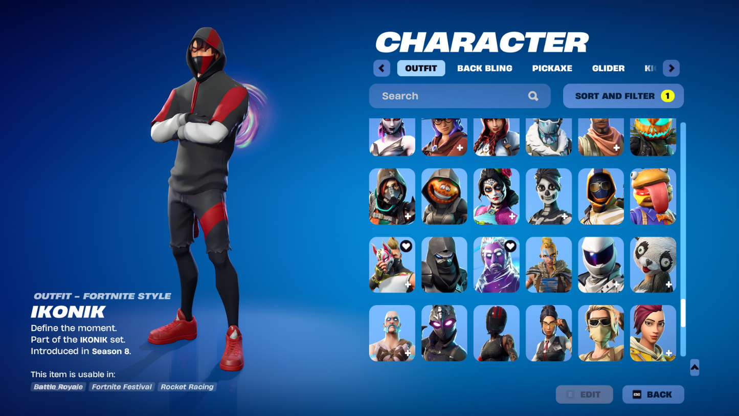 fortnite acc og galaxy ikonik reaper