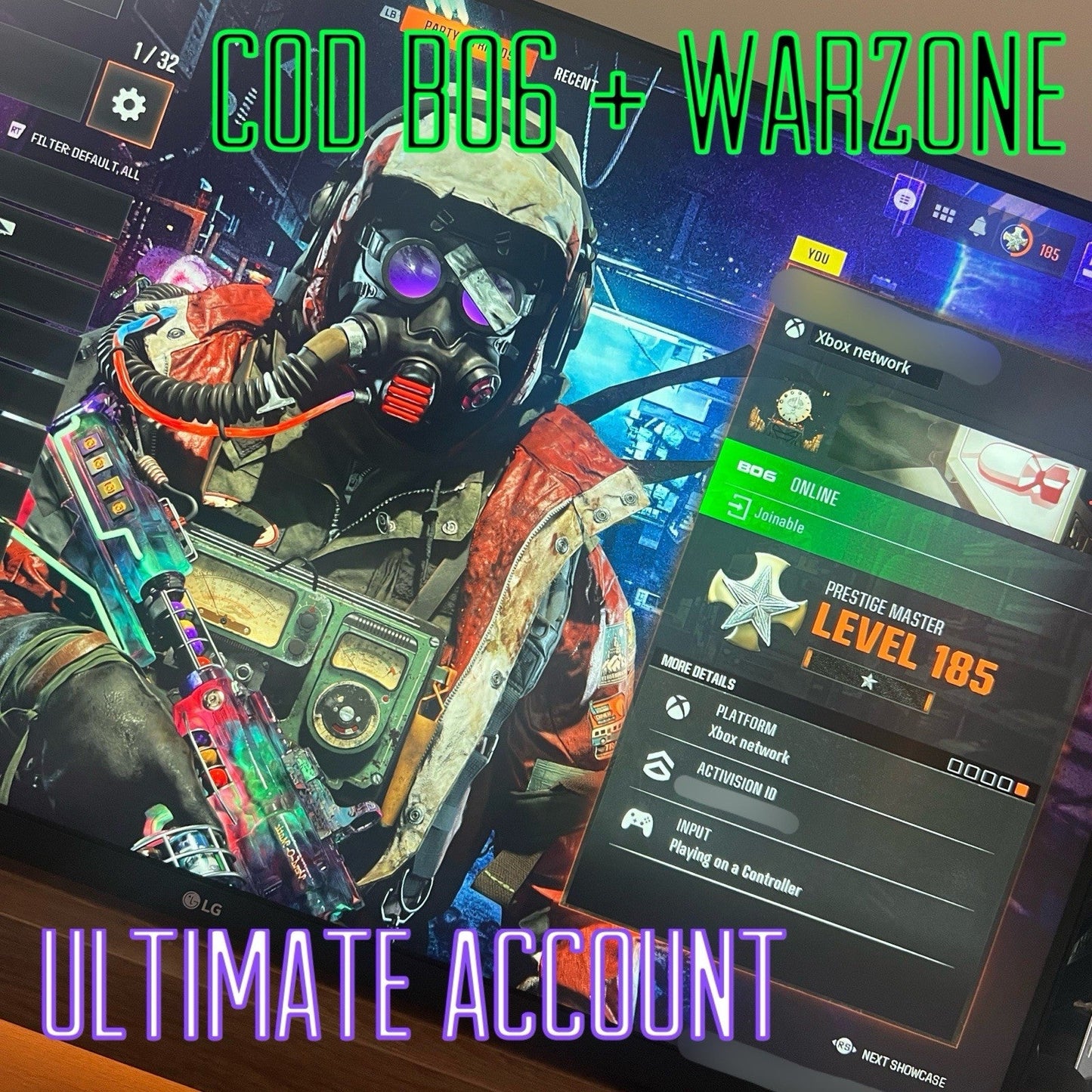 COD BO6 WARZONE ULTIMATE ACCOUNT