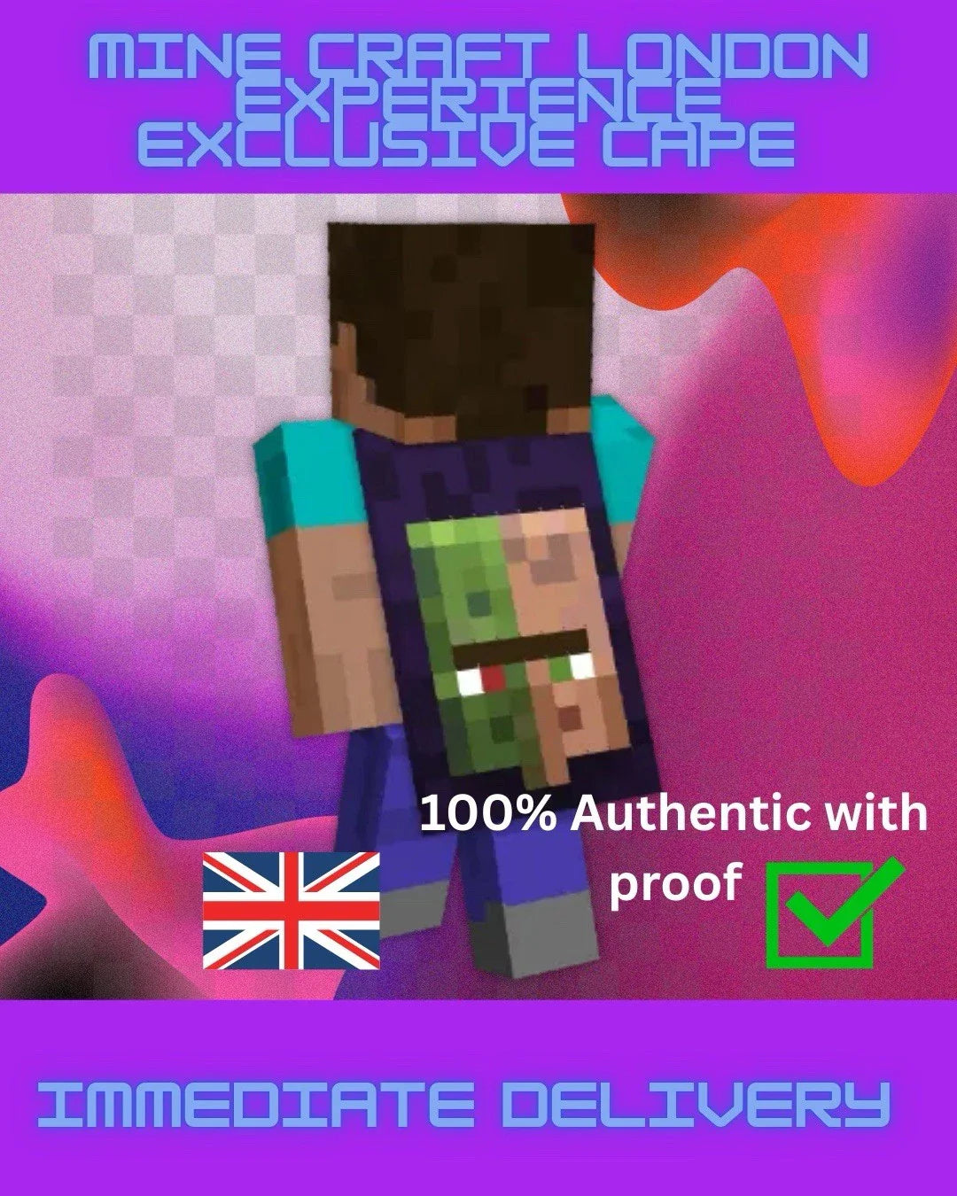 Official London Minecraft Experience Cape Code - With Instant Delivery 2025 !