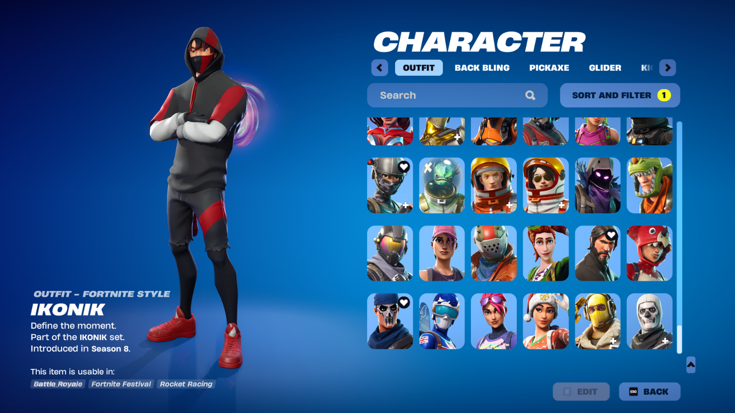 fortnite acc og galaxy ikonik reaper