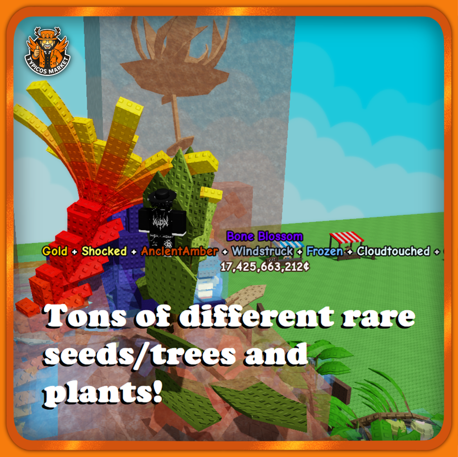 [STACKED] - 3 Bone Blossom 3 Sunflower 1 Fossilight 1 Elephant Ears +++ LIMITED