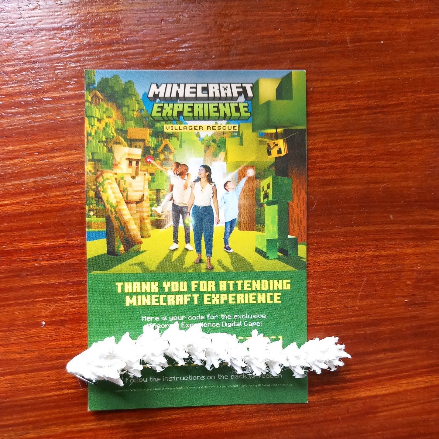 offical cape! instant and physical delivery Minecraft Experience Rescue Cape