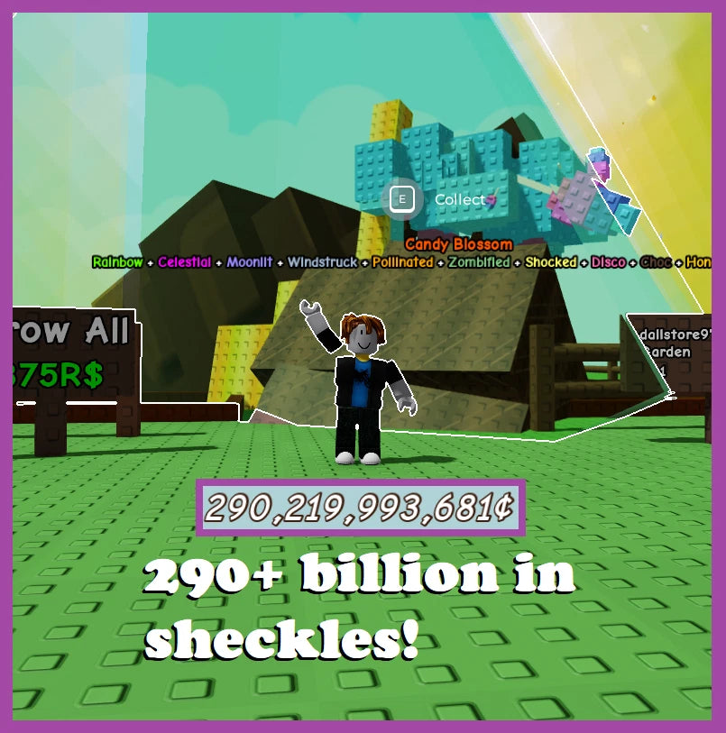 [ROBLOX - Grow A Garden]- 11 Mutation Candy Blossom Tree -[Huge & Rare Fruits🍭]