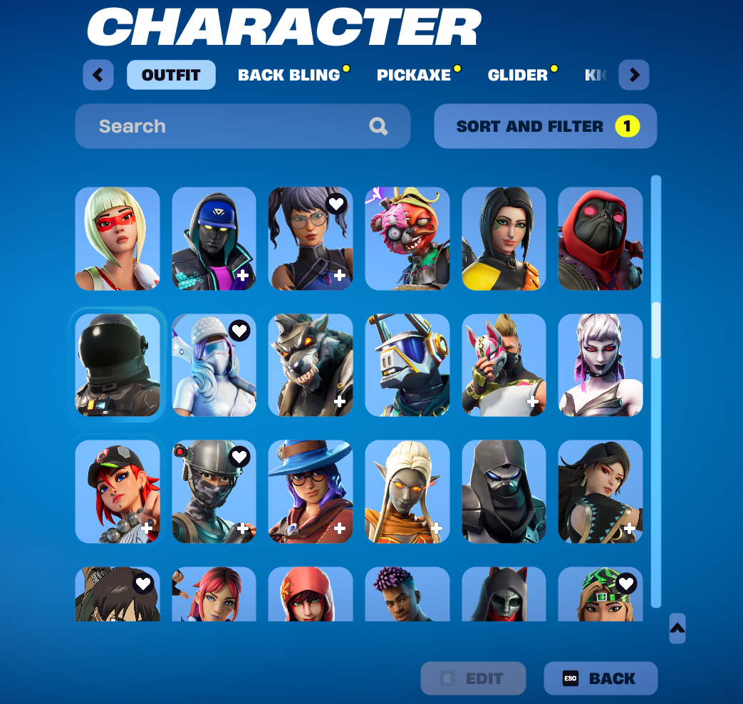 OG FN Account 250 skins / 240 pickaxe /197 gliders /2 kicks/839 emotes