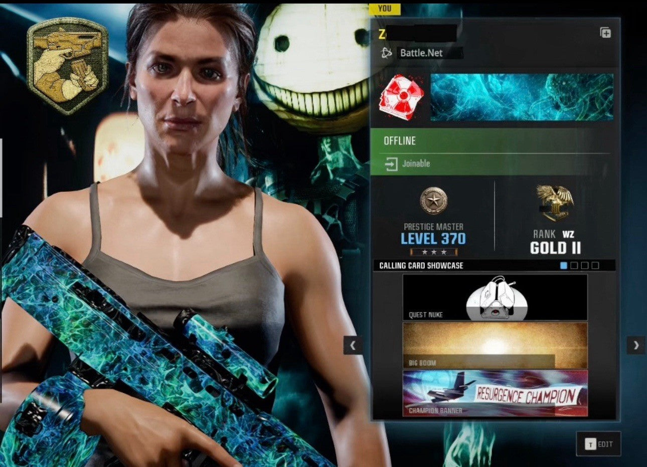 Call Of Duty Black Ops 6 ABYSS Warzone Mastery Camo Grind ( Read Description)