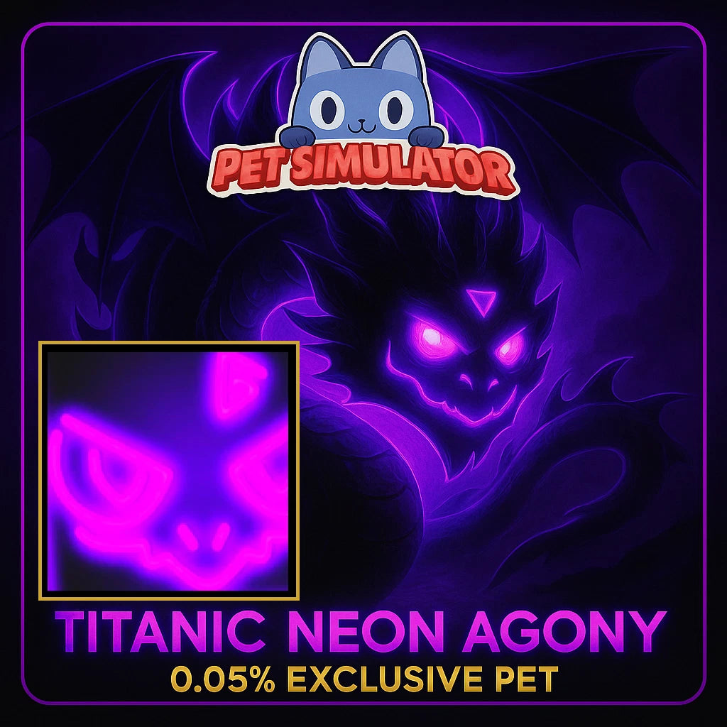 [ROBLOX - Pet Simulator 99] Titanic Neon Agony [Pet Sim 99 / PS99 Exclusive Pet]