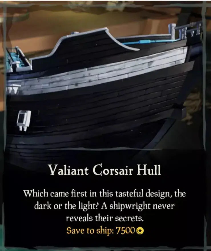 Sea of Thieves - Valiant Corsair Oreo Ship Set DLC