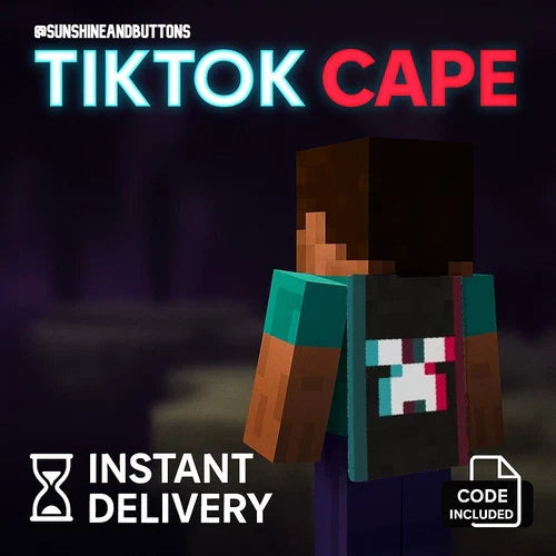 ✅Minecraft TikTok Cape Code for Bedrock & Java⚡ Ultra ️Rare ⚡2024 Cape - GLOBAL