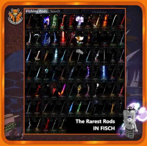 [FISCH] - Fabulous Rod + Polaris Serenade + Electric Guitar [77% Rods Unlocked]