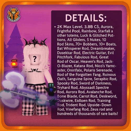 [FISCH] - Fabulous Rod + Polaris Serenade + Electric Guitar [77% Rods Unlocked]