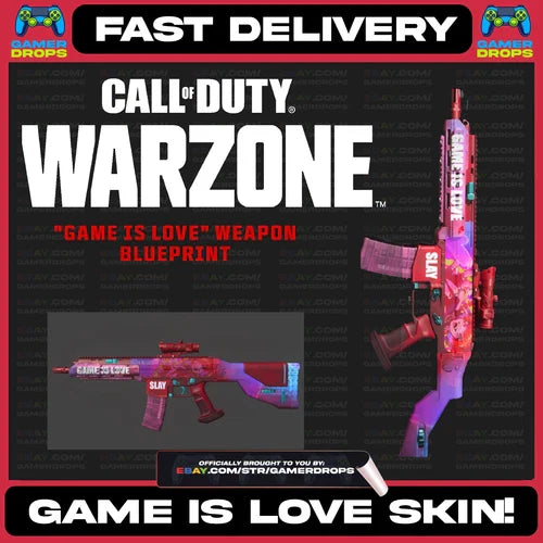 Call of Duty WARZONE GAME OF LOVE RARE WEAPON SKIN - EXCLUSIVE WEAPON BLUEPRINT!