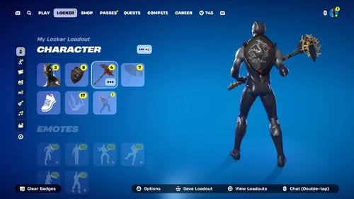 stacked renegade raider Black Knight + max level save the world fortnite