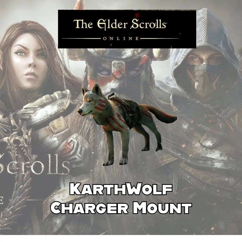 THE ELDER SCROLLS ONLINE KARTHWOLF CHARGER MOUNT