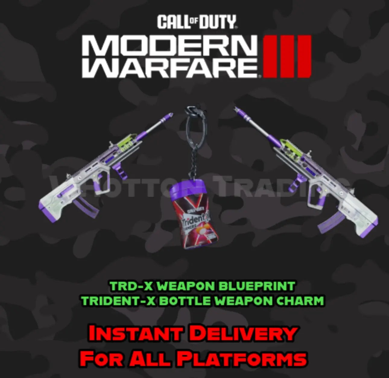 Trident Gum x Call Of Duty Modern Warfare 3 MW3 Bundle Promotion